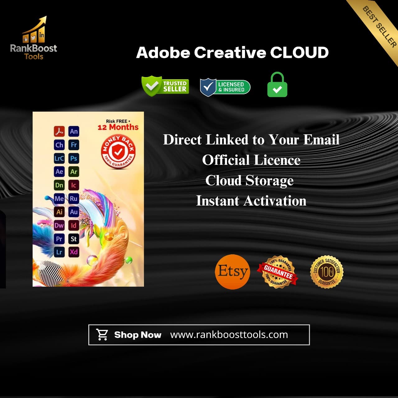 Adobe Creative Cloud Premium Subscription access on your Email